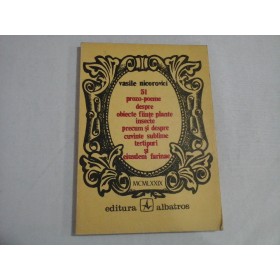   51 prozo-poeme  -  Vasile  NICOROVICI  